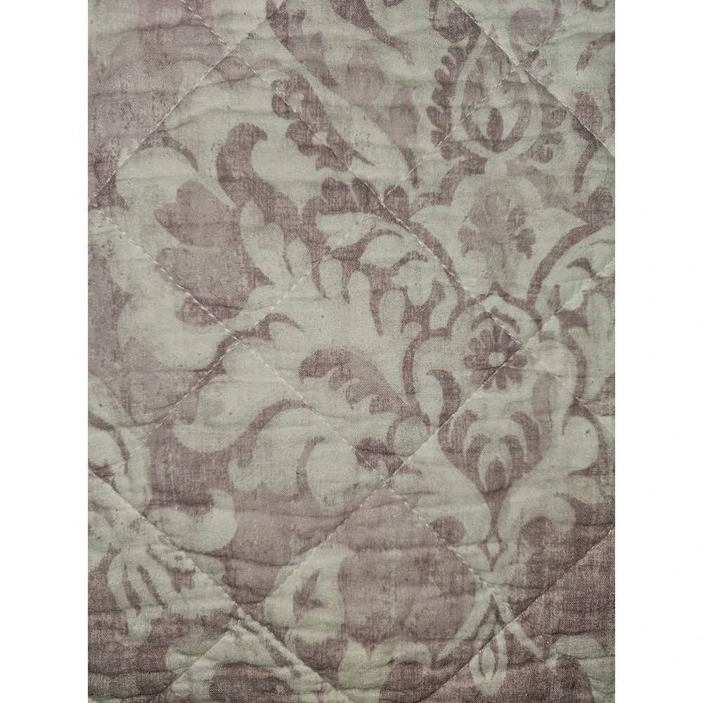 Nicole Miller Artelier lavender And White Size  Double/ Small Queen Quilt 92x86